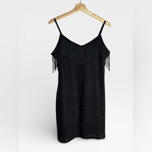 IdyllWind Fueled by Miranda Lambert Barbie Lace Fringe Lined Mini Dress Small